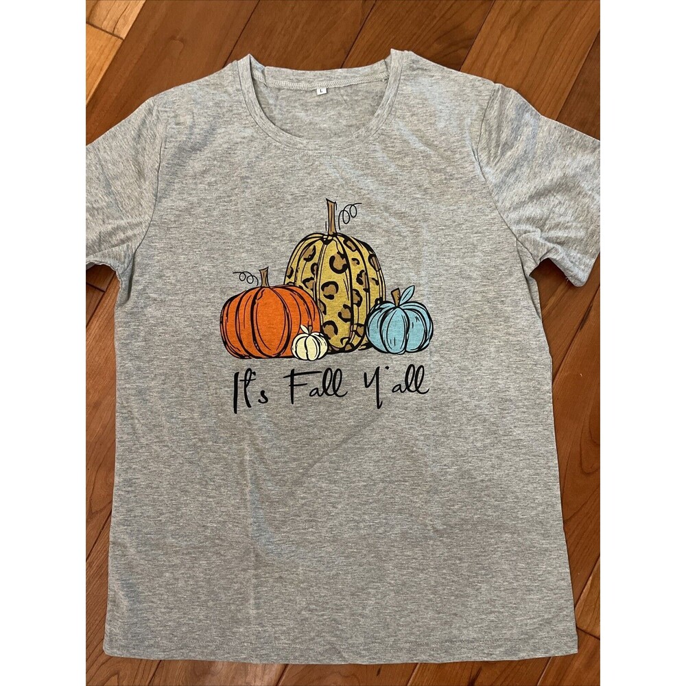 Halloween Fall  T Shirt Size Large It’s Fall Y’all